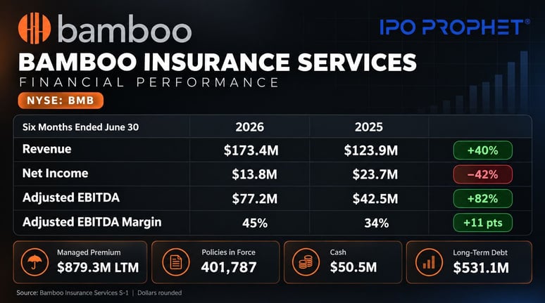 Bamboo Insurance Servies Financial Placard